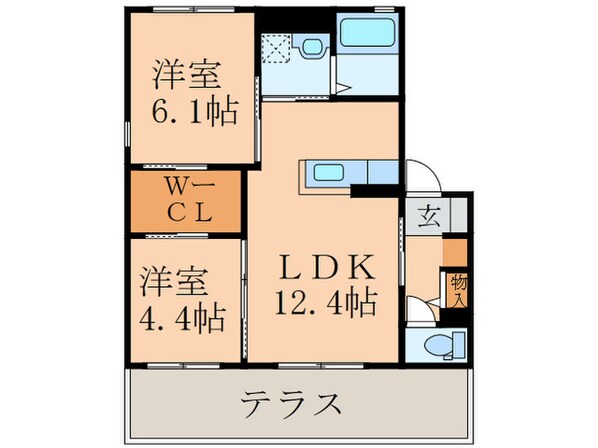 グリーンタウンＣの物件間取画像